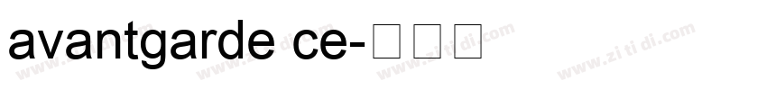 avantgarde ce字体转换